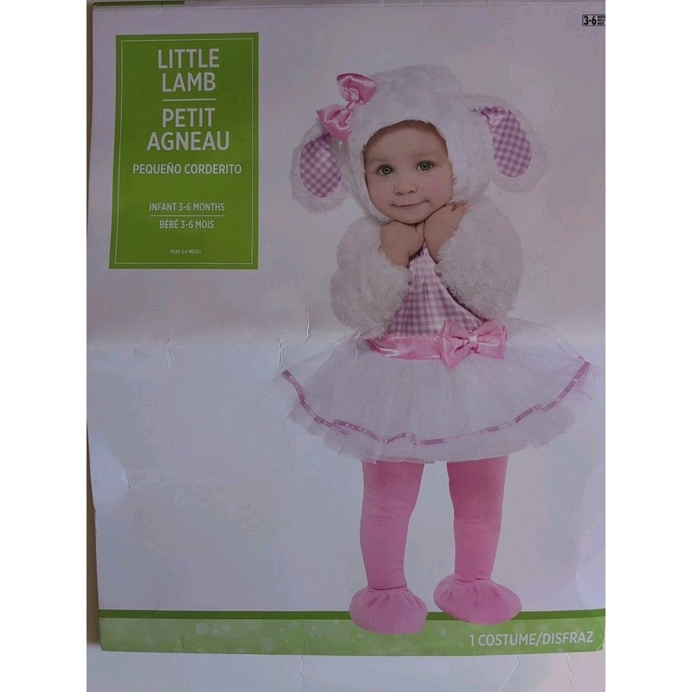 Little Lamb Infant Costume 3 - 6 Months – Dress & Hood, Baby Halloween Cute